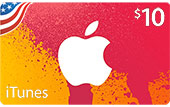 $10 AppStore & iTunes gjafakort - fyrir iTunes Store USA