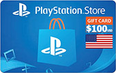$100 PSN gjafakort- fyrir PlayStation Store USA