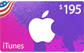 $195 AppStore & iTunes gjafakort - fyrir iTunes Store USA