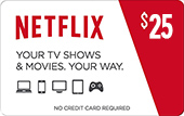 $25 Netflix gjafakort - fyrir Netflix USA
