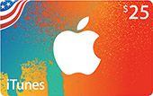 $25 AppStore & iTunes gavekort - for iTunes Store USA