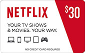 $30 Netflix gjafakort - fyrir Netflix USA