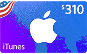 $310 AppStore & iTunes gjafakort - fyrir iTunes Store USA