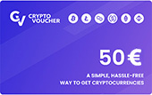 €50 Crypto Voucher gift card - for bitcoin and other cryptocurrencies