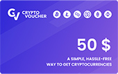 $50 Crypto Voucher gift card - for bitcoin and other cryptocurrencies