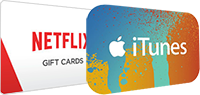 iTunes and Netflix gift cards